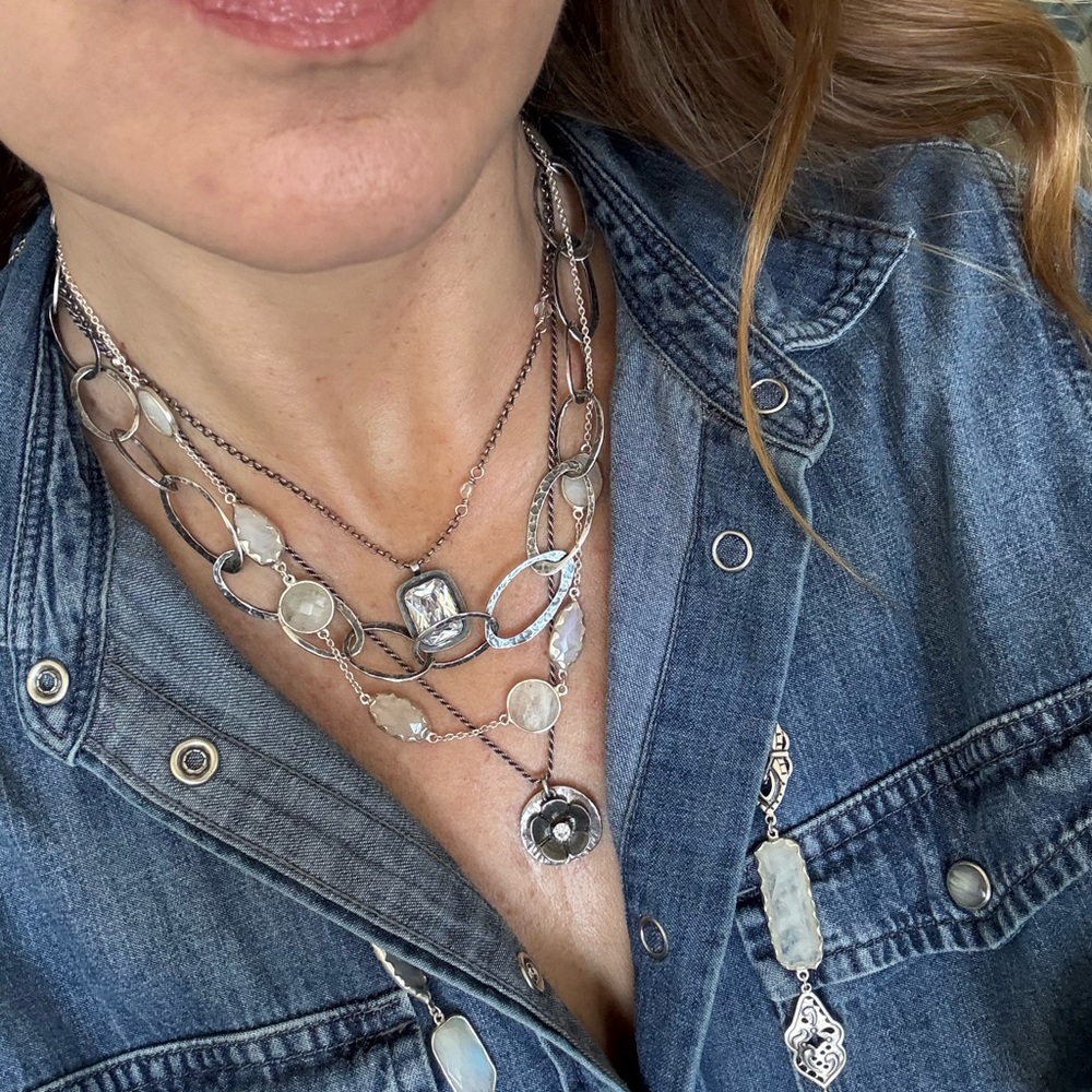 Silpada .925 Stirling Silver Oval Link Necklace - Picture 4 of 9